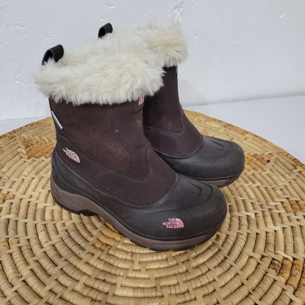 The North Face Brown Winter Snow Waterproof Boots Size 2